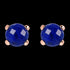 BRONZALLURE LAPIS LAZULI STUD EARRINGS