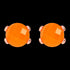 BRONZALLURE ORANGE CHALCEDONY STUD EARRINGS