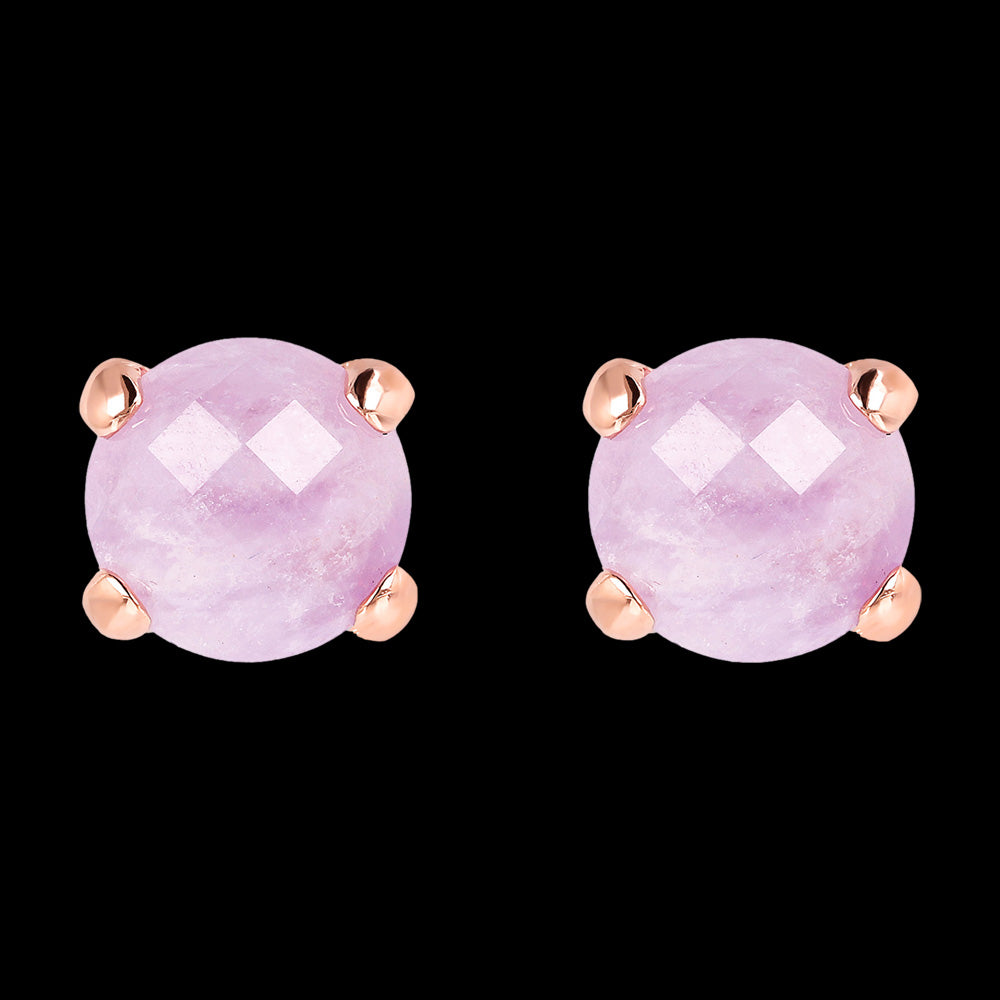 BRONZALLURE AMETHYST STUD EARRINGS