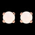 BRONZALLURE WHITE AGATE STUD EARRINGS