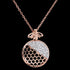 BRONZALLURE BEE HIVE ROSE GOLD NECKLACE