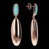 BRONZALLURE CANDY TURQUOISE DROP EARRINGS - SIDE VIEW