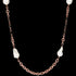 BRONZALLURE BLACK SPINEL AND BAROQUE PEARL NECKLACE