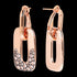 BRONZALLURE AURORA MORGANITE PAVE DANGLE EARRINGS