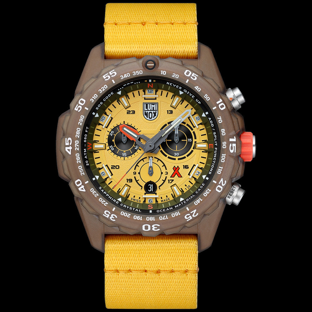 LUMINOX BEAR GRYLLS ECO MASTER #TIDE YELLOW WATCH 3745.ECO