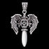 Archangel Michael Sword Silver Pendant.