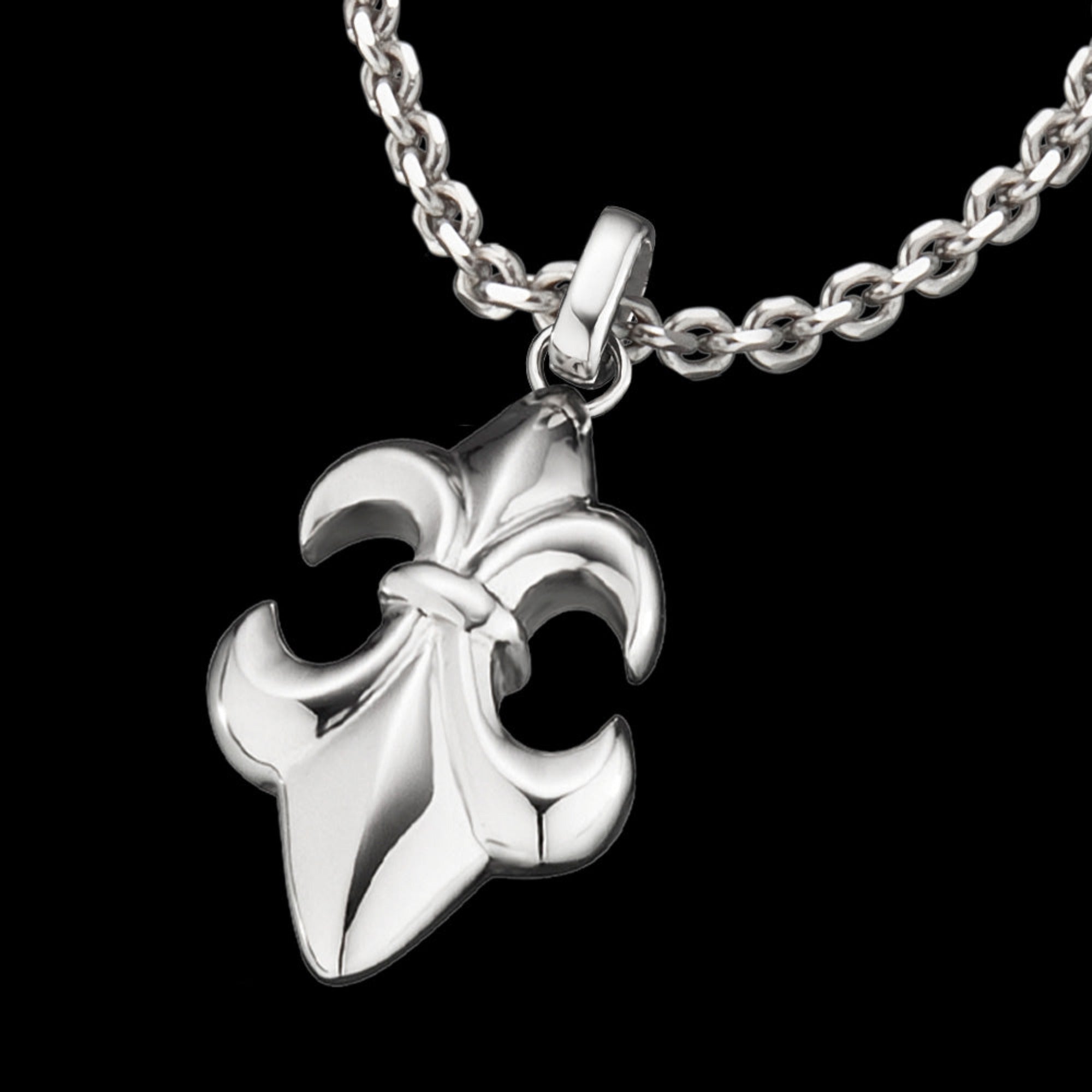 Fleur-De-Lis Steel Men's Necklace | Save Brave