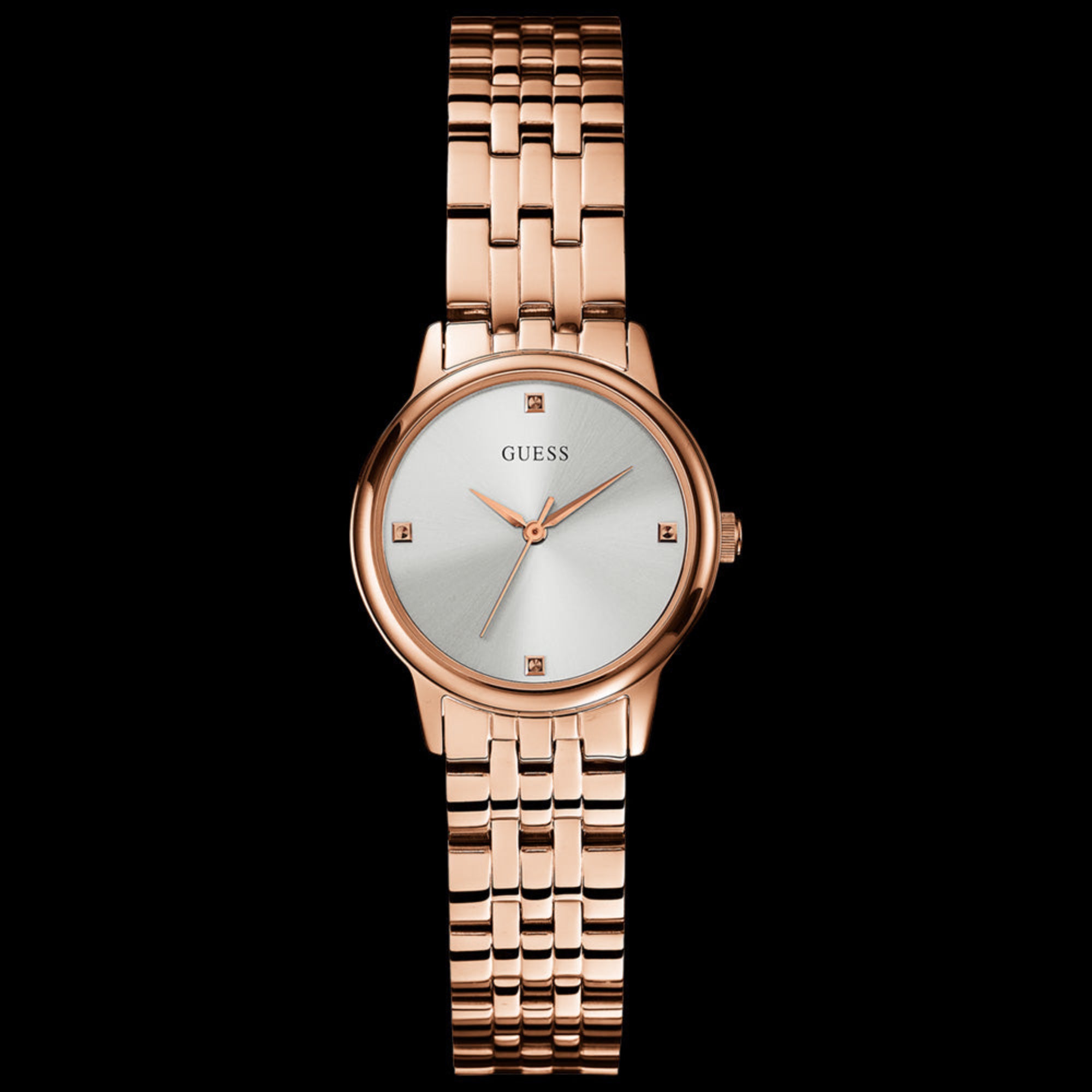 Guess Lady Wafer Rose Gold Dress Watch Guess Lady Wafer Rose Gold Dress Watch