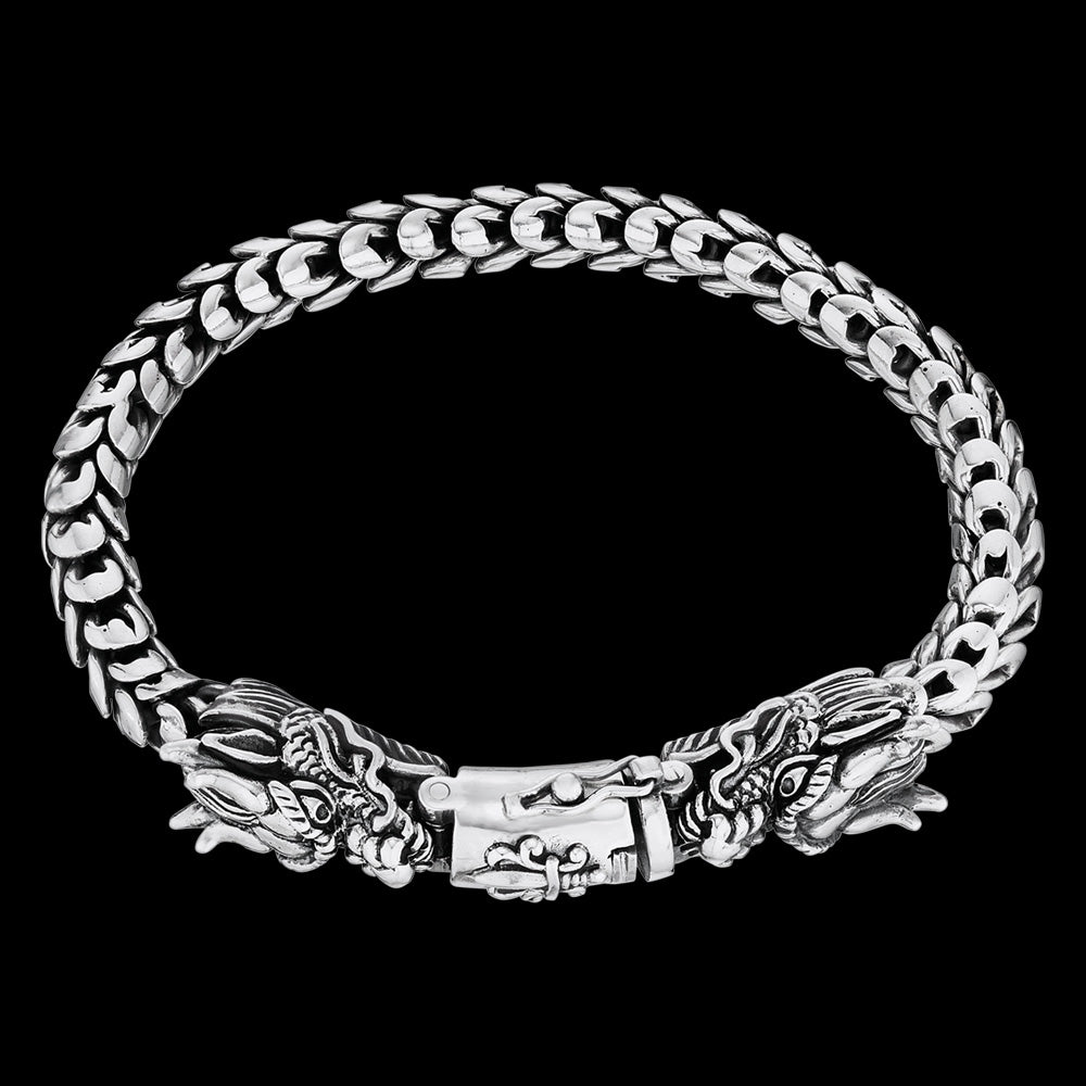 Hydra dragon men's sterling silver bracelet | Save Brave Australia