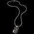 Full view of Save Brave military star dog tag necklace.