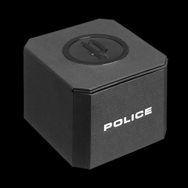 POLICE MEN’S MESH UP BLACK BLUE DIAL WATCH
