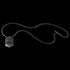 Full view of Police Men In Black stainless steel dog tag limited edition necklace.