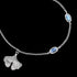 ENGELSRUFER SILVER JOYNATURE GINKGO DRAGONFLY BRACELET - GINKGO CLOSE-UP