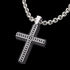 Rough Edge Black Steel Cross Men's Necklace | Save Brave Australia