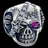 Stainless Steel Men's Biker Skull Eye Patch Ring | Australia