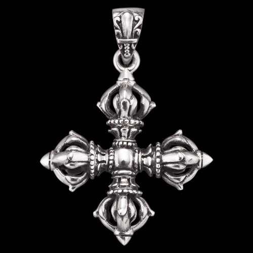 Vajra Cross Sterling Silver Pendant | Save Brave Australia