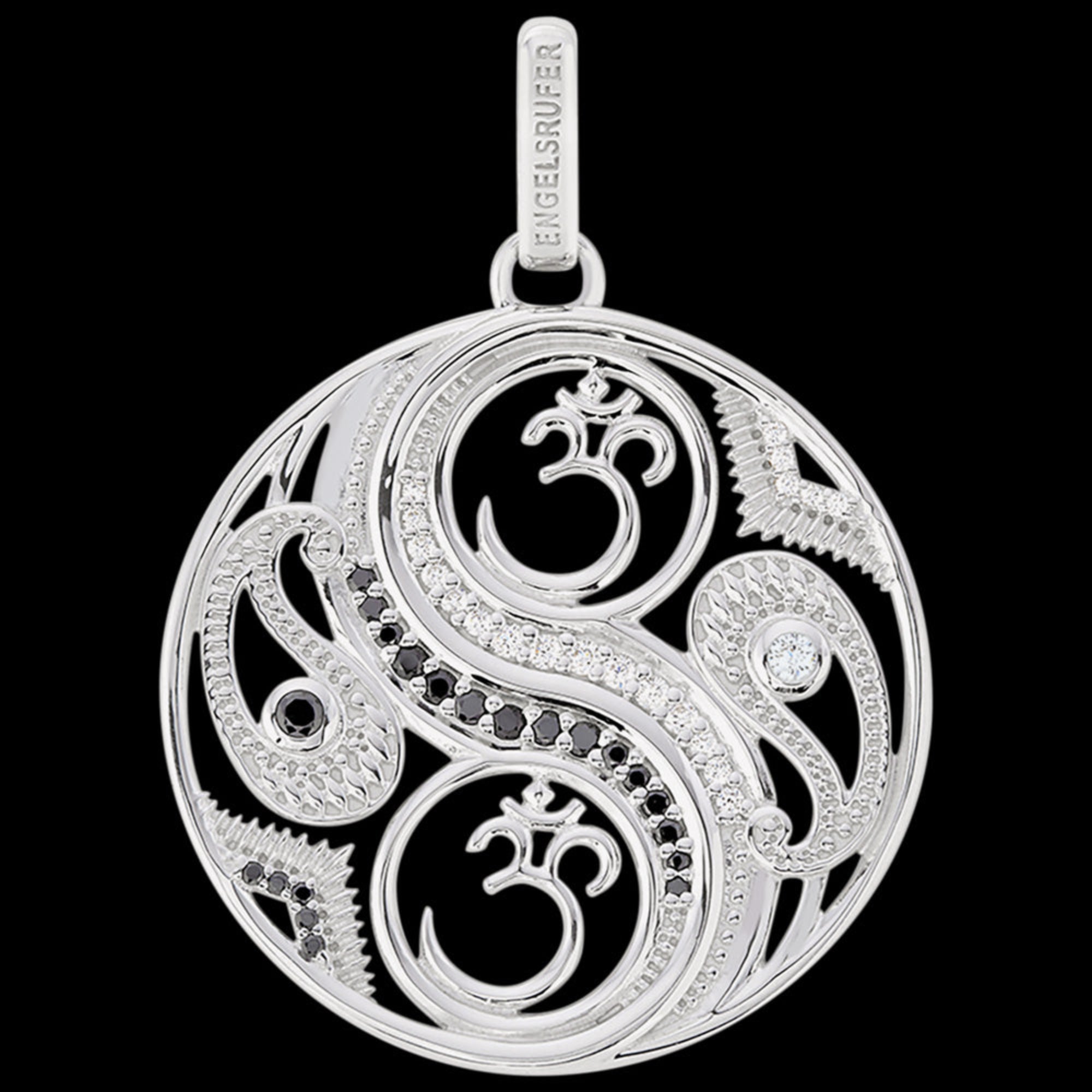 Yin Yang Om Balance Sterling Silver Pendant | Engelsrufer Australia