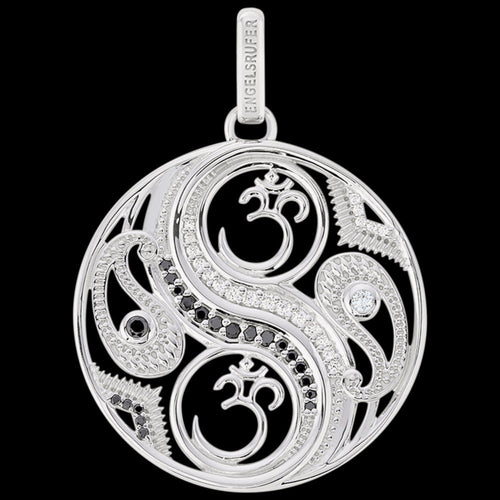 Yin Yang Om Balance Sterling Silver Pendant | Engelsrufer Australia